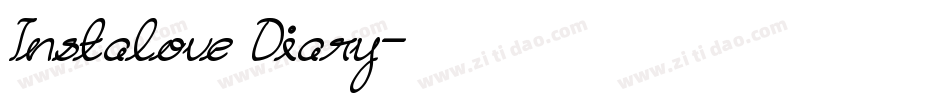 Instalove Diary字体转换